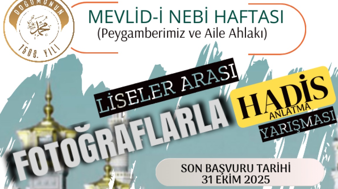 Fotoğraflarla Hadis-i Şerif Anlatma Yarışması